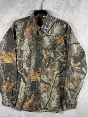 Men's Ranger Camo Long-Sleeve Button-Up Dress Shirt - Brown